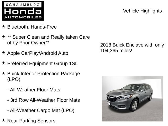 Used 2018 Buick Enclave Essence AWD/4WD image 8