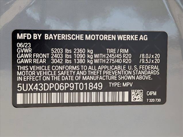 Certified 2023 BMW X3 sDrive30i w/ M Sport Package RWD image 20
