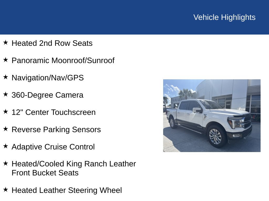 Used 2024 Ford F150 King Ranch w/ FX4 Off-Road Package AWD/4WD image 13