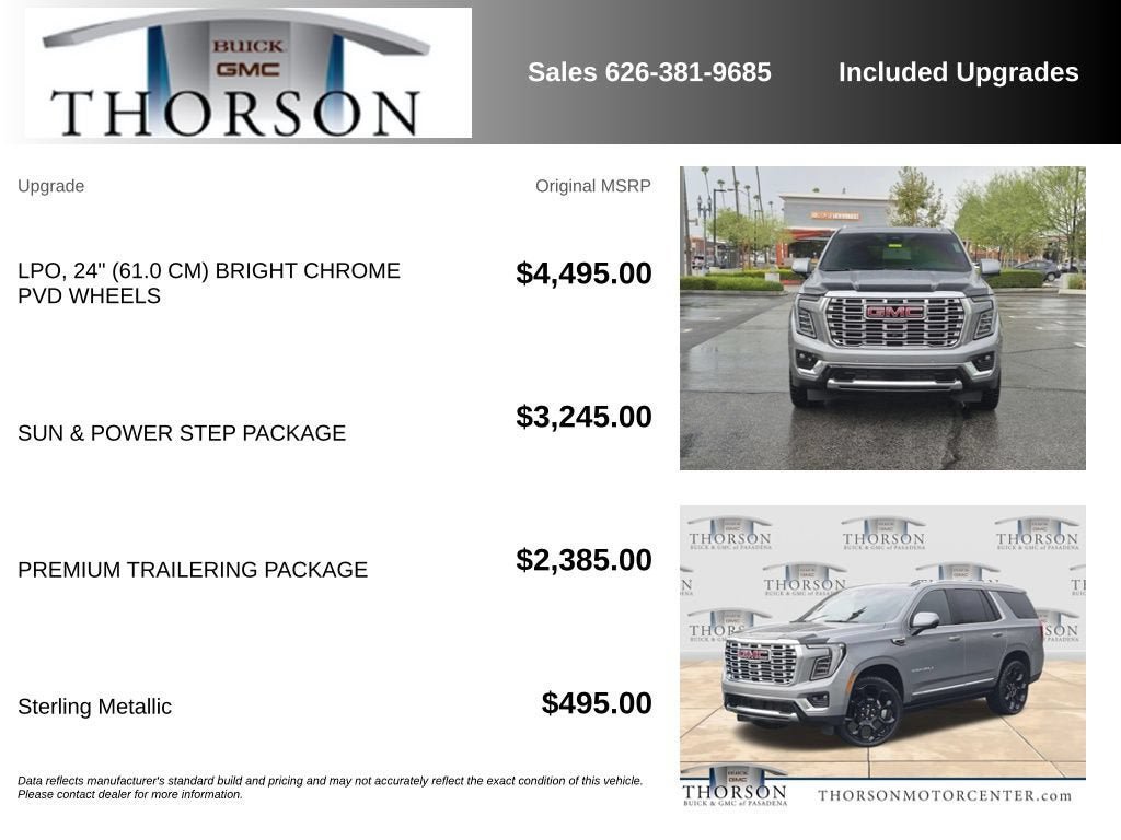 Used 2025 GMC Yukon Denali w/ Sun & Power Step Package AWD/4WD image 7