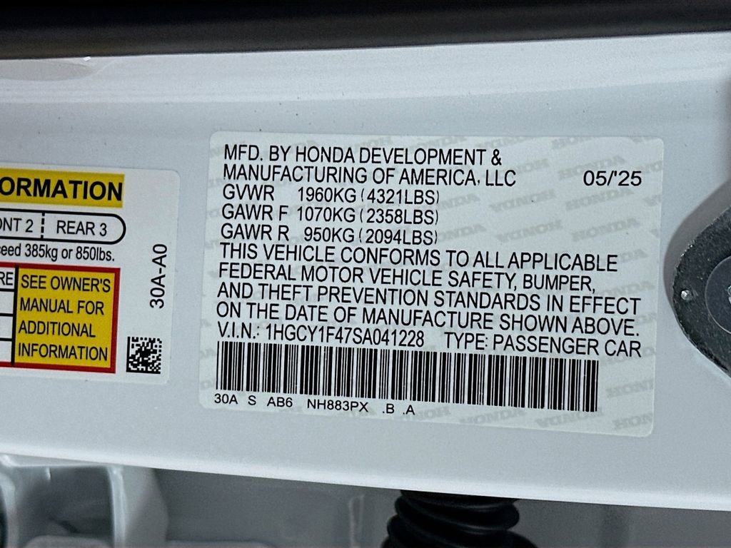 Certified 2025 Honda Accord SE image 27
