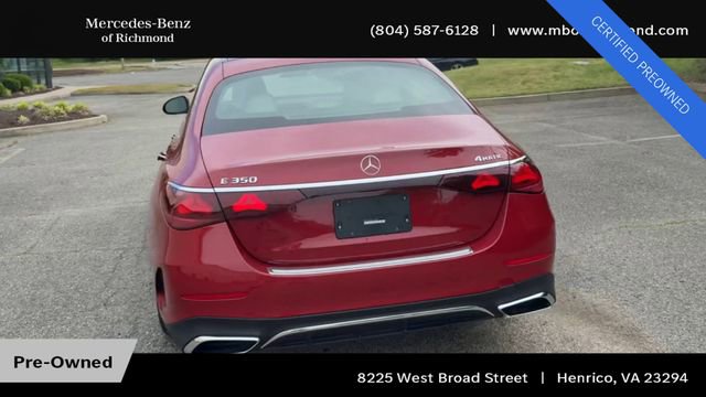 Used 2025 Mercedes-Benz E 350 4MATIC Sedan image 9