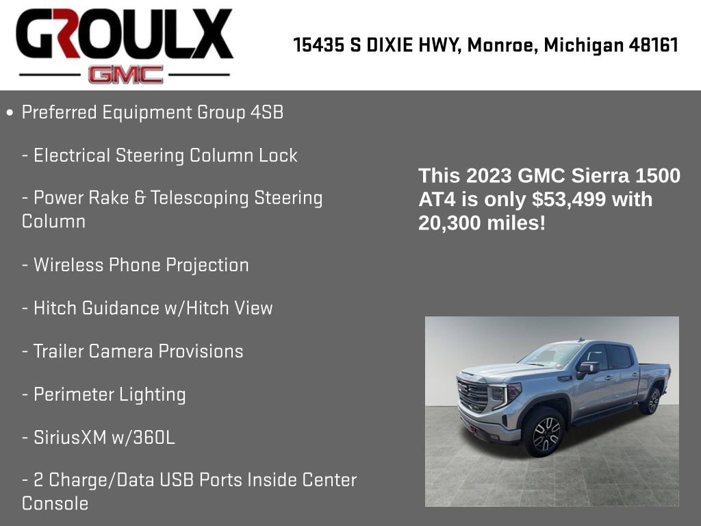 Used 2023 GMC Sierra 1500 AT4 w/ AT4 Premium Package AWD/4WD image 29