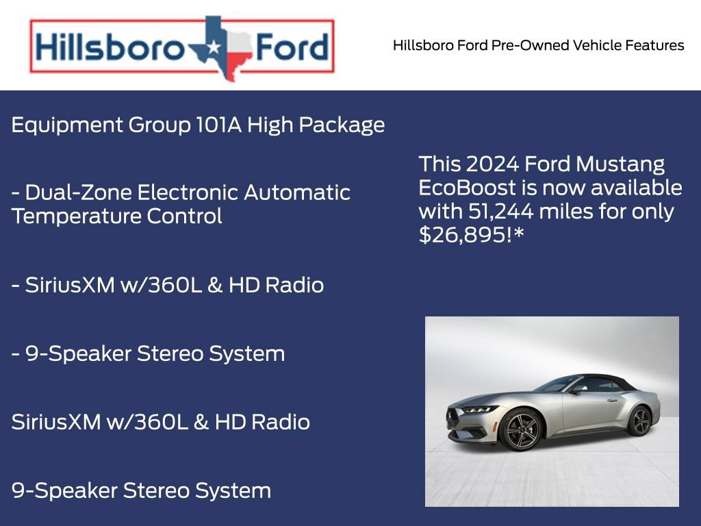 Used 2024 Ford Mustang Convertible RWD image 3