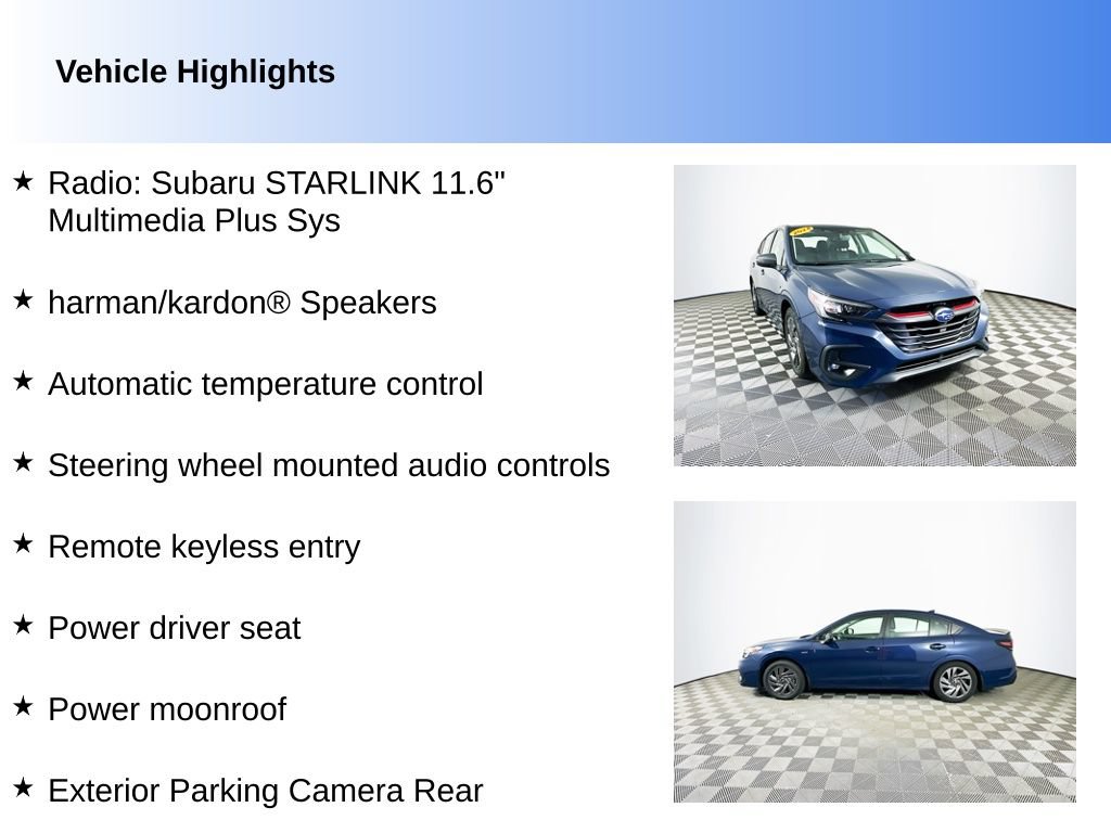 Used 2024 Subaru Legacy Sport AWD/4WD image 2