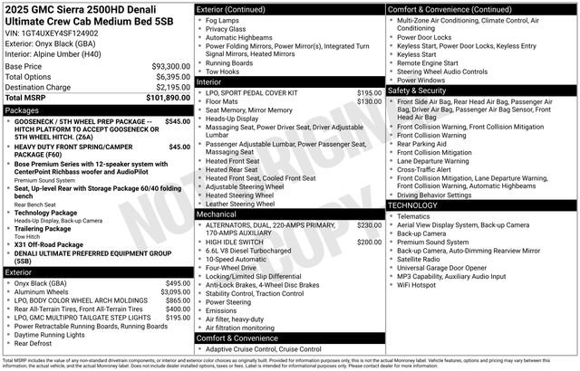 Used 2025 GMC Sierra 2500 Denali Ultimate AWD/4WD image 7