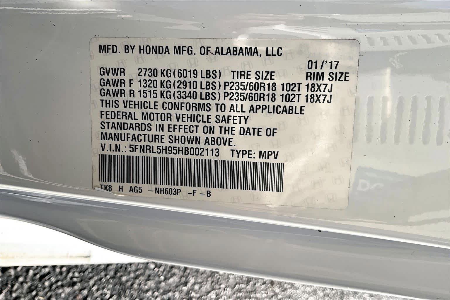 Used 2017 Honda Odyssey Touring image 32