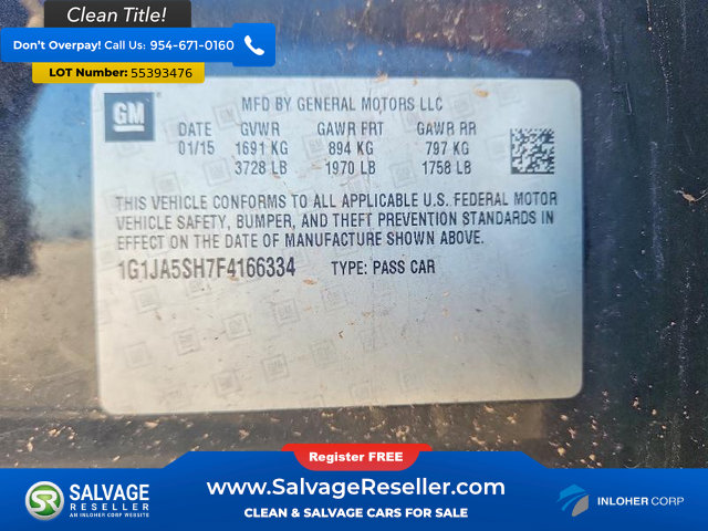 Used 2015 Chevrolet Sonic LS FWD image 16