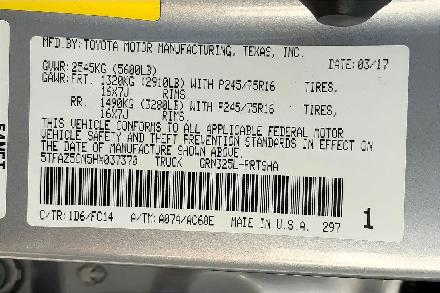 Used 2017 Toyota Tacoma SR5 w/ Tow Package RWD image 34