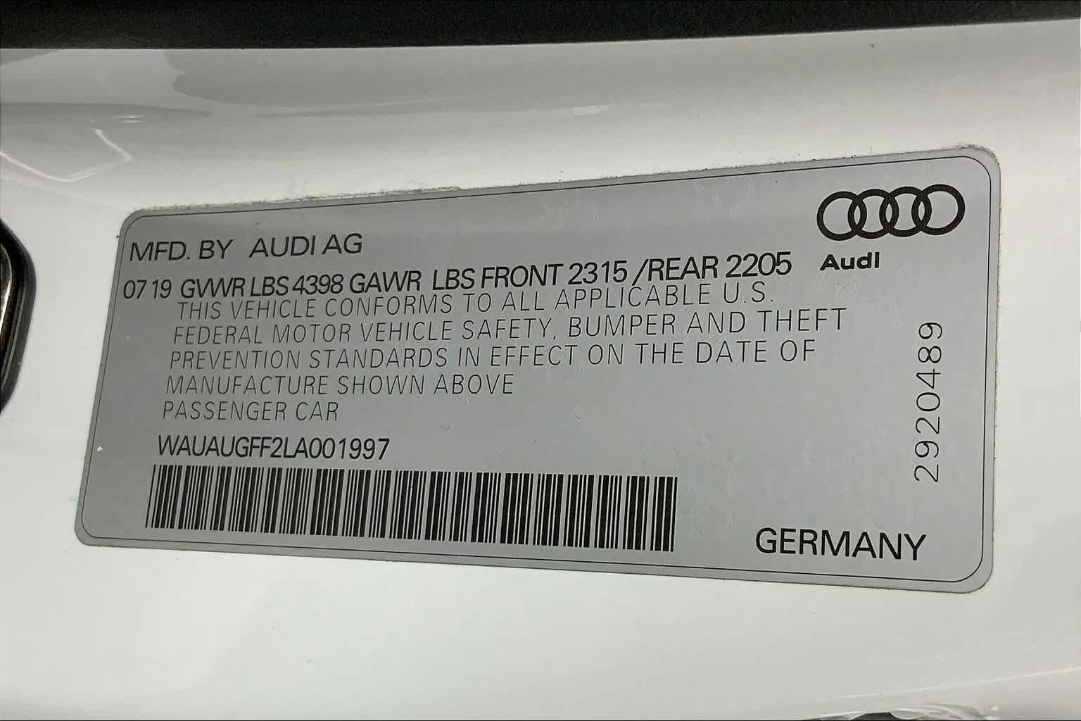 Used 2020 Audi A3 2.0T Premium w/ Final Edition Package FWD image 32