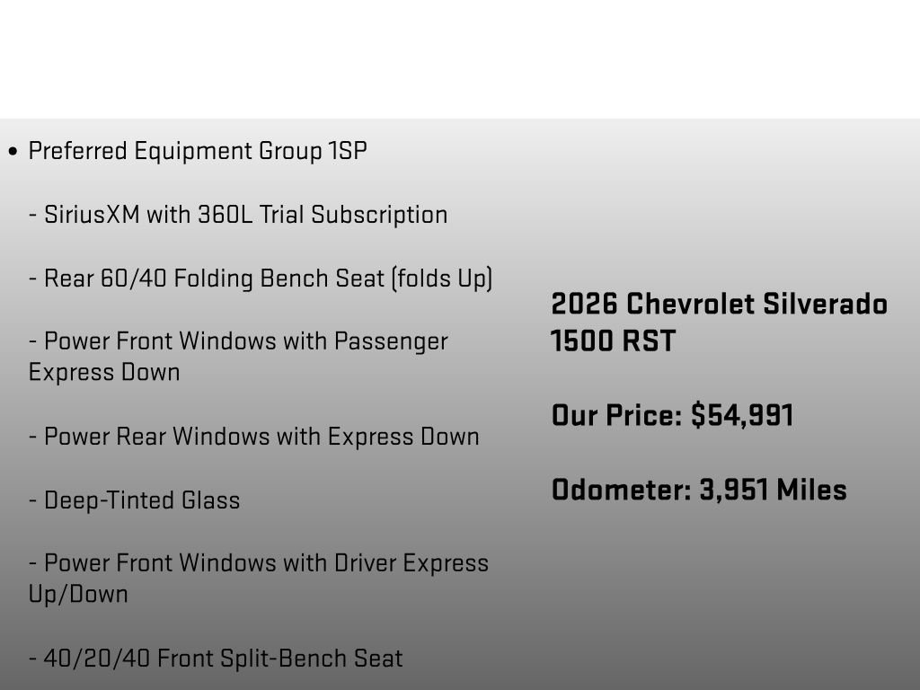 Used 2026 Chevrolet Silverado 1500 RST w/ Dark Appearance Package AWD/4WD image 6
