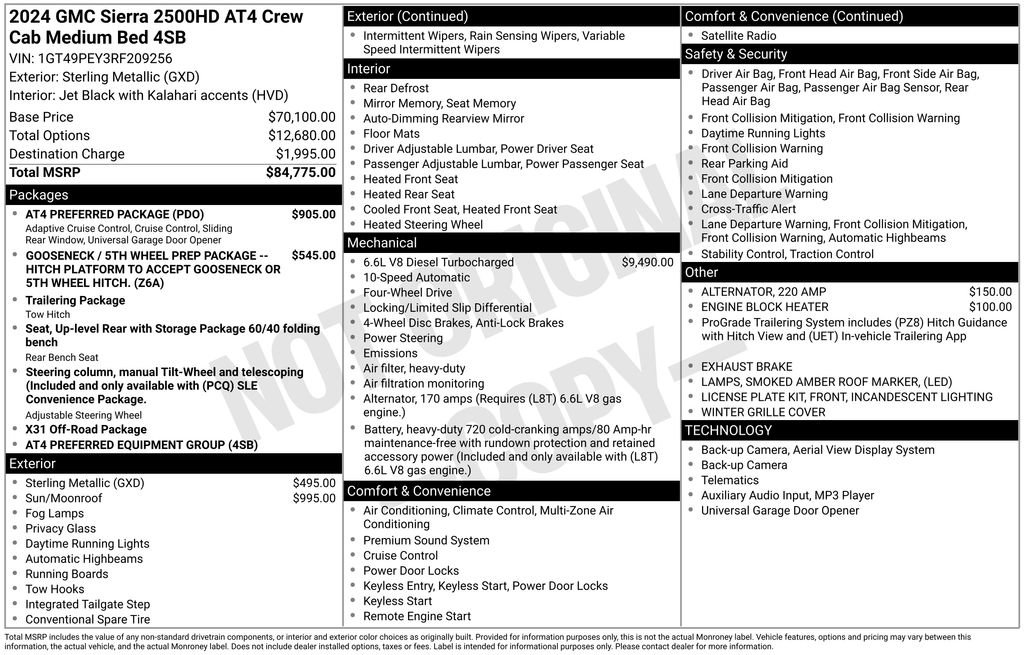 Used 2024 GMC Sierra 2500 AT4 w/ AT4 Preferred Package image 6