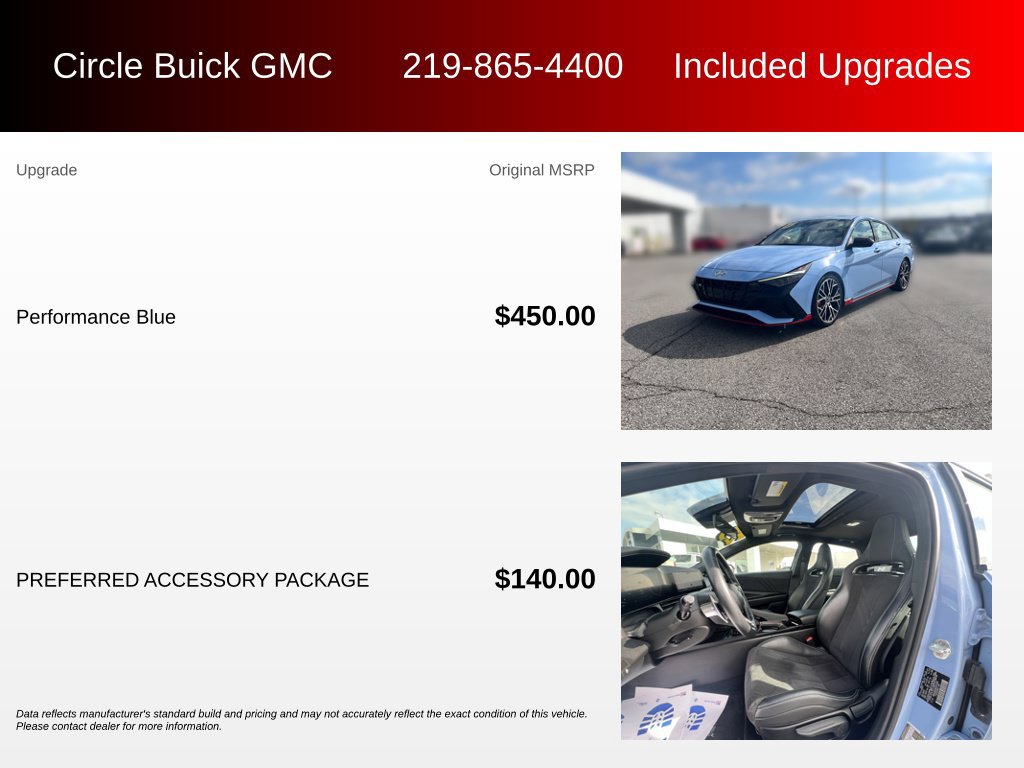 Used 2023 Hyundai Elantra N w/ Preferred Accessory Package FWD image 3