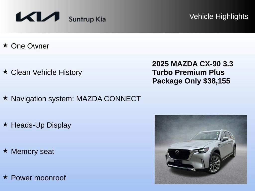 Used 2025 MAZDA CX-90 3.3 Turbo w/ Premium Plus Pkg image 8