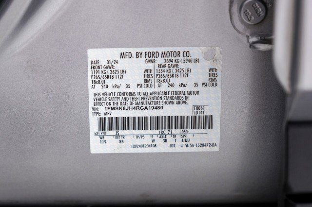 Used 2024 Ford Explorer Timberline w/ Timberline Technology Package image 55