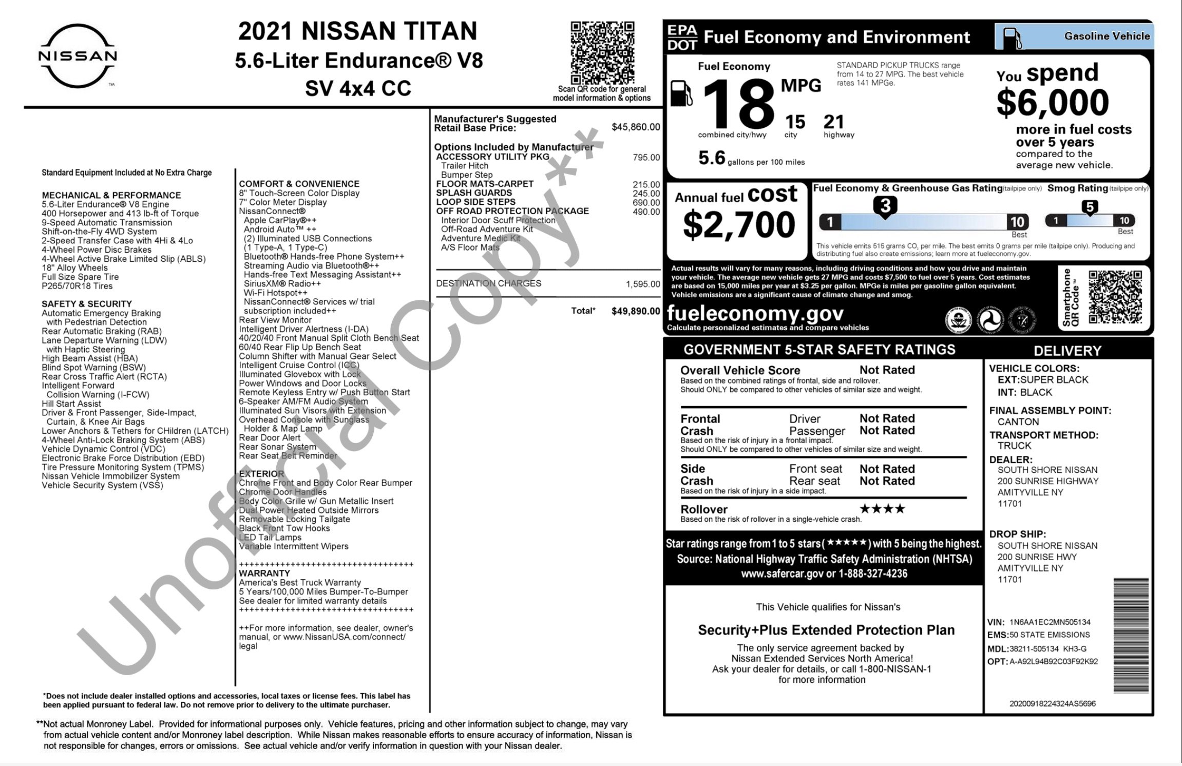 Used 2021 Nissan Titan SV w/ Accessory Utility Package image 3