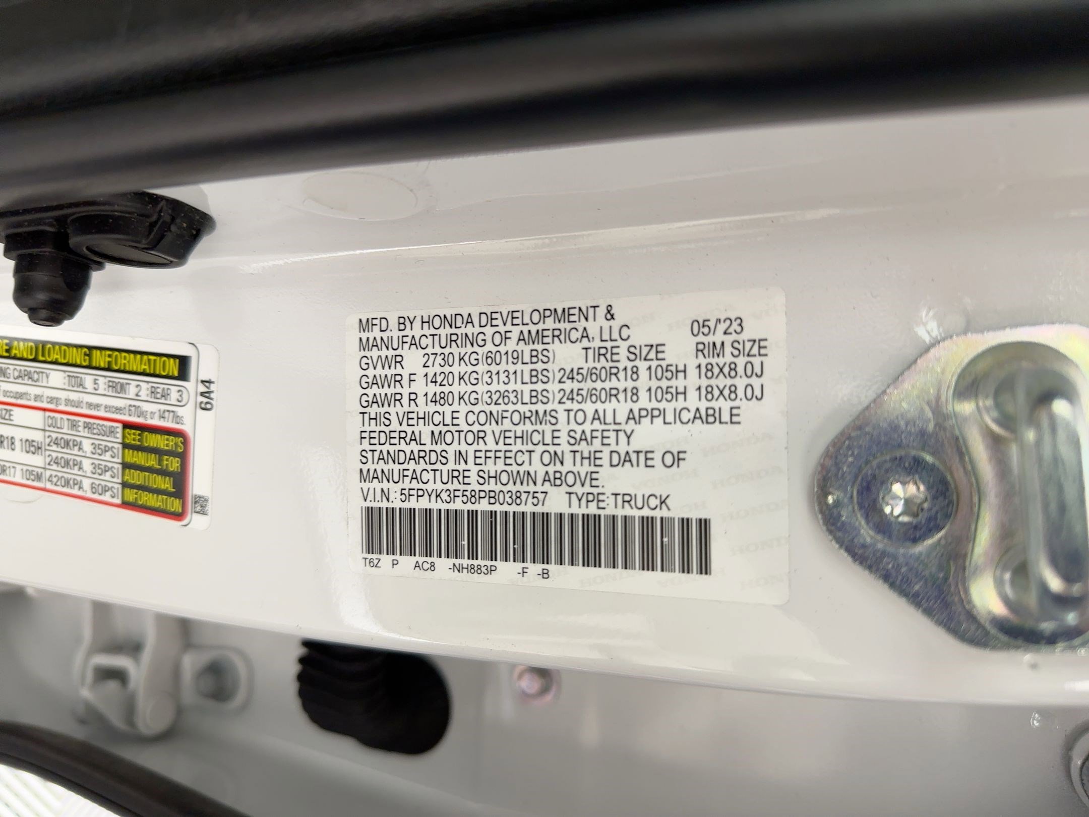 Used 2023 Honda Ridgeline RTL image 19