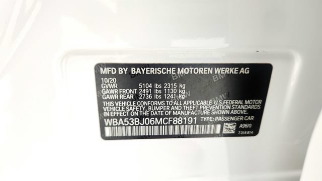 Used 2021 BMW 540i w/ Executive Package RWD image 71