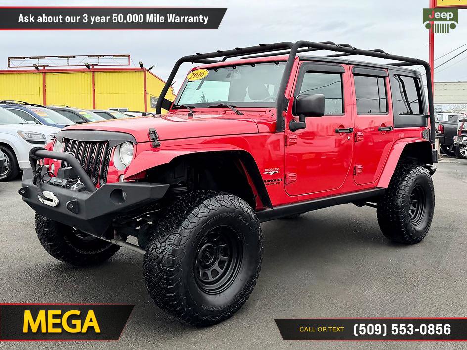 Used 2016 Jeep Wrangler Unlimited Sahara w/ Connectivity Group AWD/4WD image 2