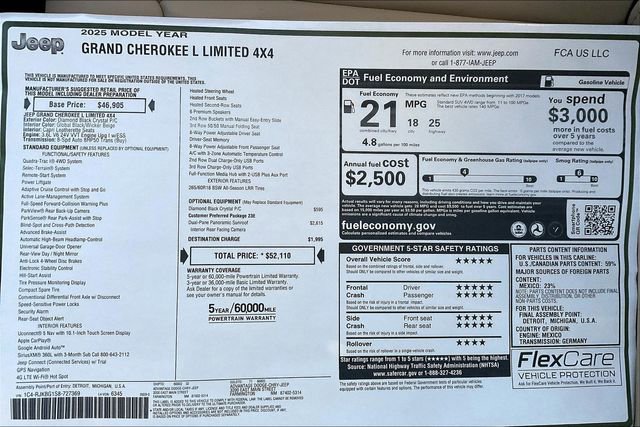 New 2025 Jeep Grand Cherokee L Limited image 14