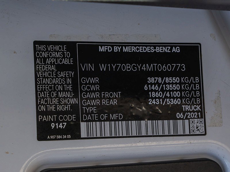 Used 2021 Mercedes-Benz Sprinter 1500 image 34