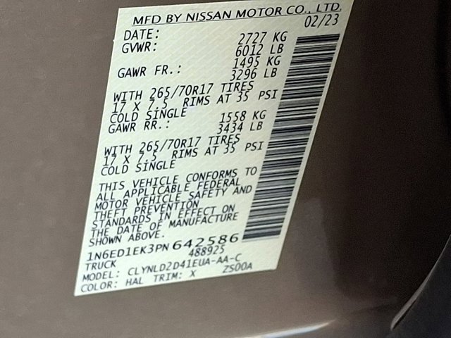 Used 2023 Nissan Frontier PRO-4X w/ Technology Package image 30