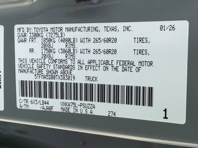 New 2026 Toyota Tundra 1794 Edition AWD/4WD image 30