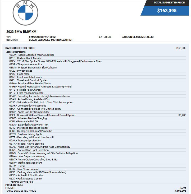 Used 2023 BMW XM AWD/4WD image 4