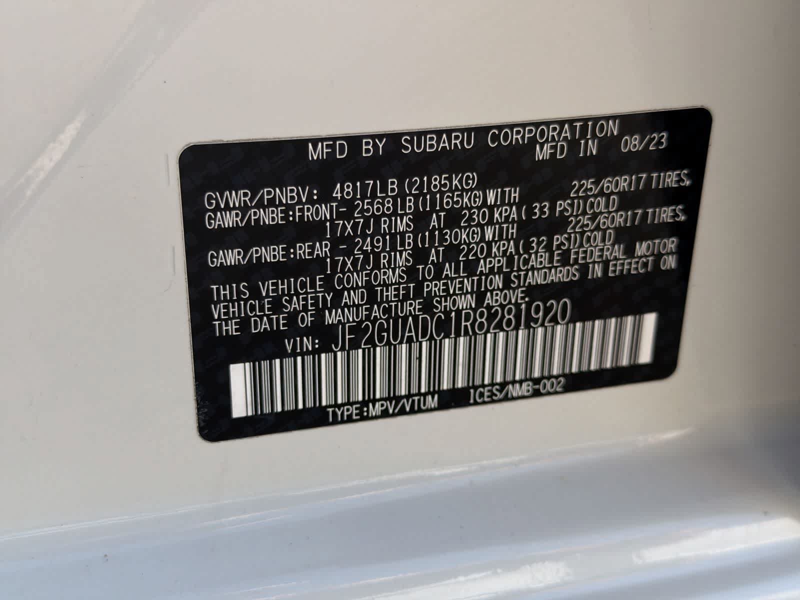 Certified 2024 Subaru Crosstrek 2.0i Premium AWD/4WD image 37