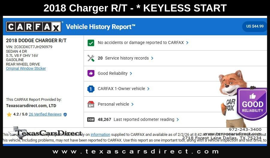 Used 2018 Dodge Charger R/T w/ Navigation & Travel Group image 9