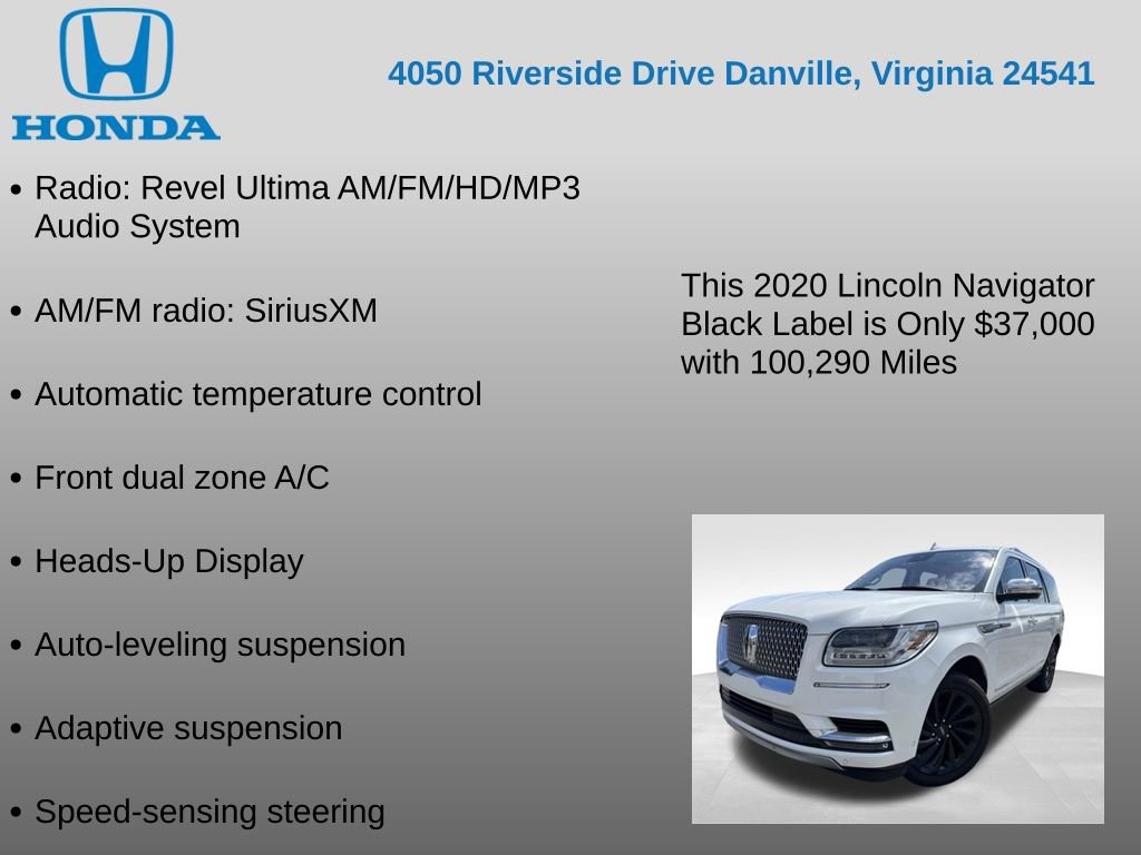 Used 2020 Lincoln Navigator Black Label w/ Cargo Convenience Package AWD/4WD image 23