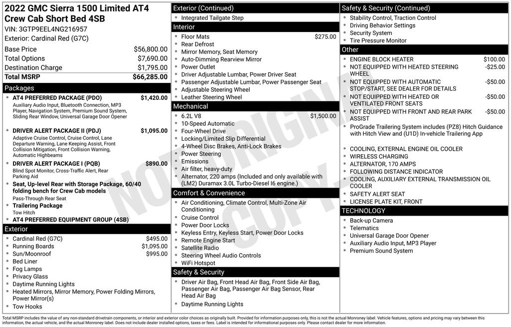 Used 2022 GMC Sierra 1500 AT4 w/ AT4 Preferred Package AWD/4WD image 40