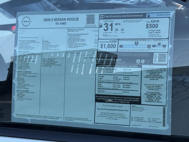 New 2026 Nissan Rogue SV w/ Cold Weather Package image 5