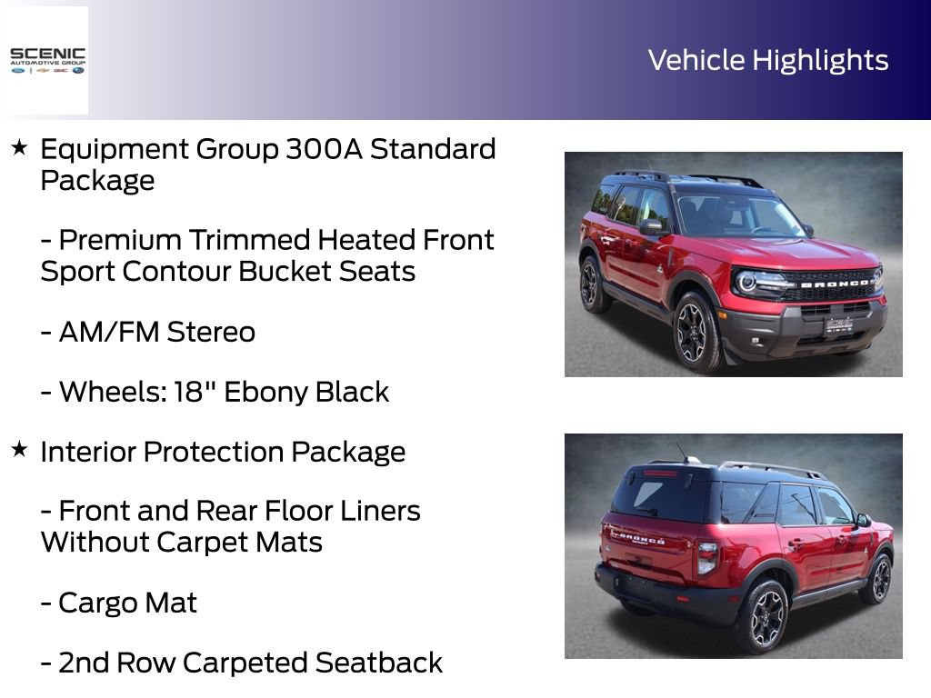 Used 2026 Ford Bronco Sport Outer Banks w/ Interior Protection Package AWD/4WD image 5