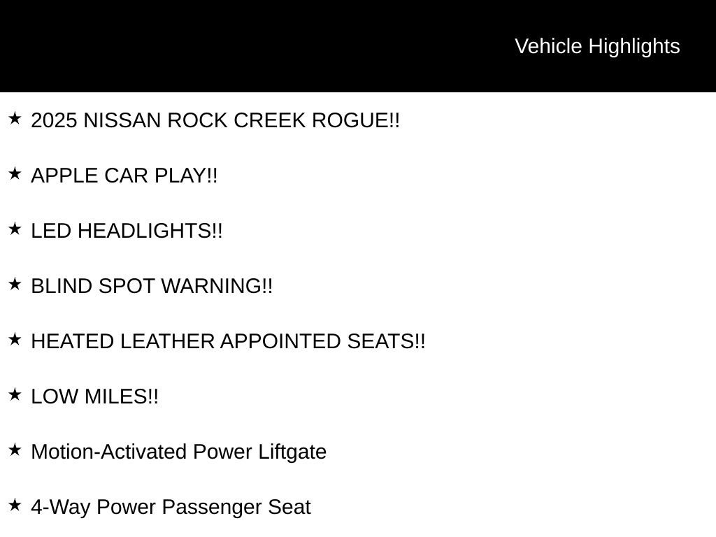 Certified 2025 Nissan Rogue SV w/ Rock Creek Premium Package image 6