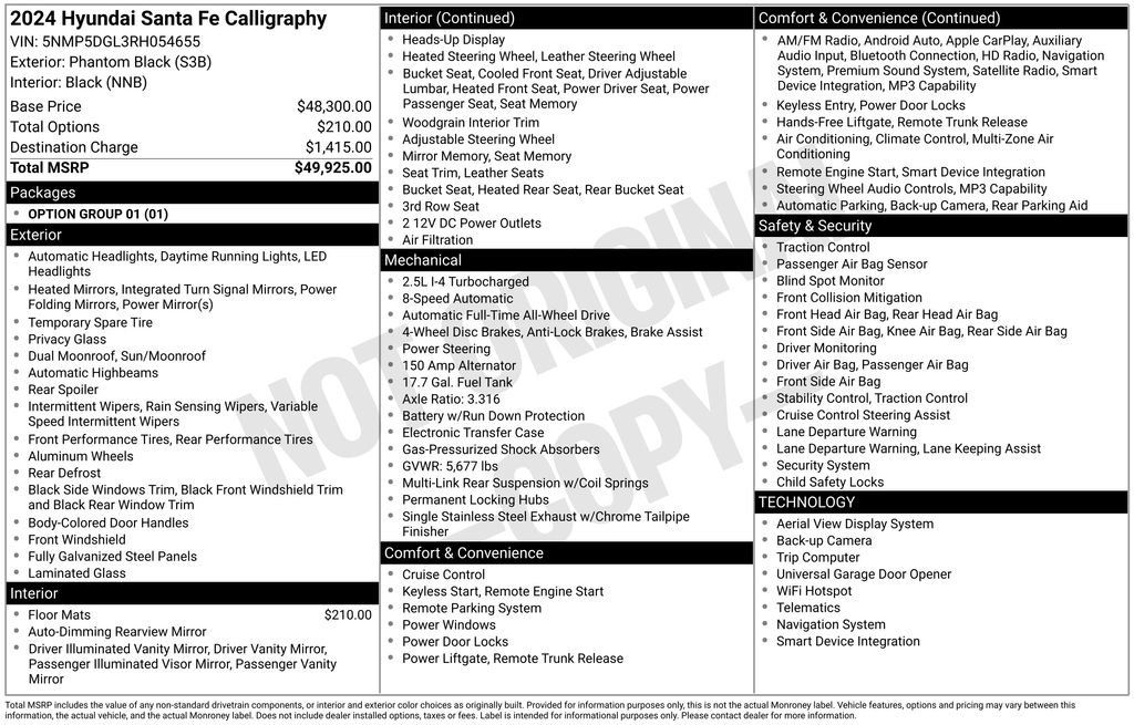 Used 2024 Hyundai Santa Fe Calligraphy image 6