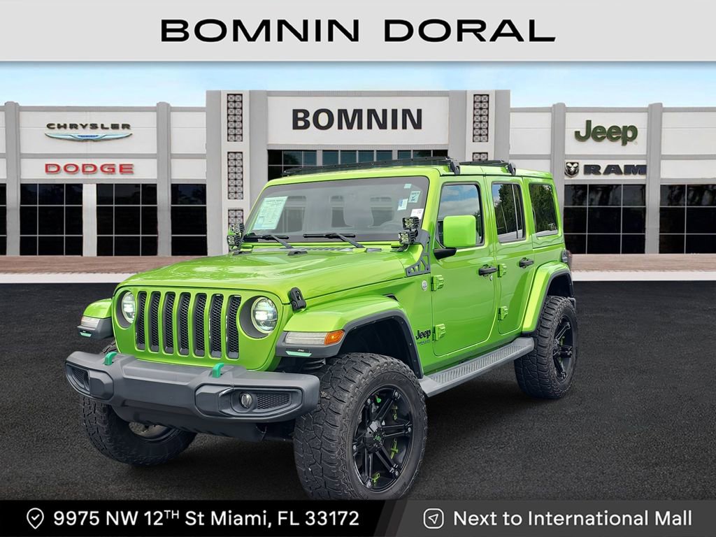 Used 2019 Jeep Wrangler Unlimited Sahara w/ LED Lighting Group image 1