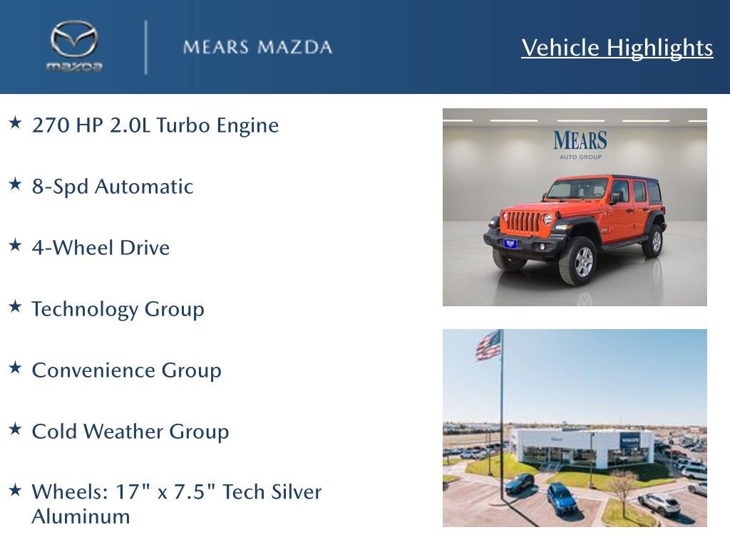 Used 2018 Jeep Wrangler Unlimited Sport S image 2