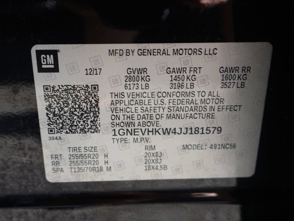Certified 2018 Chevrolet Traverse LT w/ LPO, Black Accent Package AWD/4WD image 47