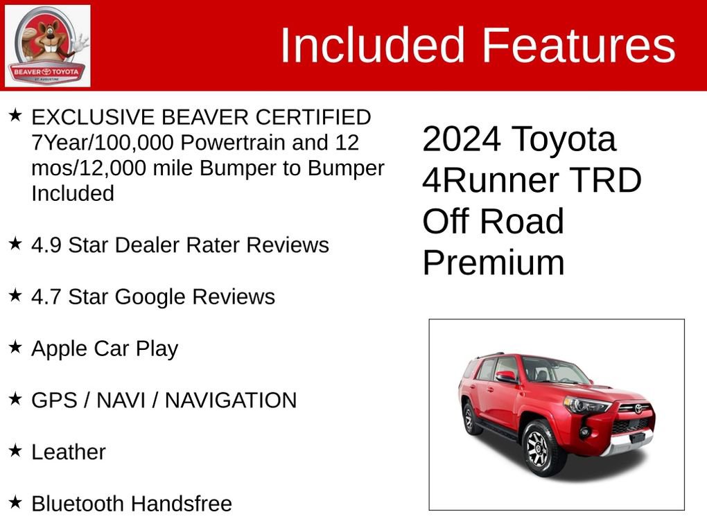 Used 2024 Toyota 4Runner TRD Off-Road Premium AWD/4WD image 4