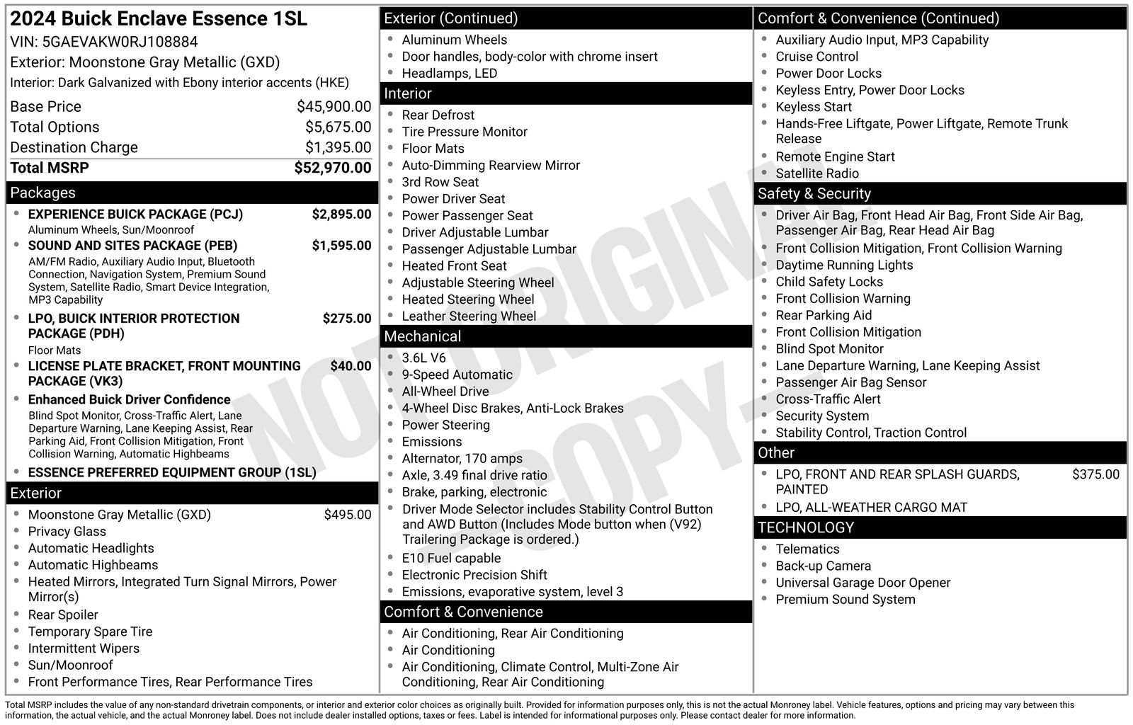 Used 2024 Buick Enclave Essence w/ Experience Buick Package image 44