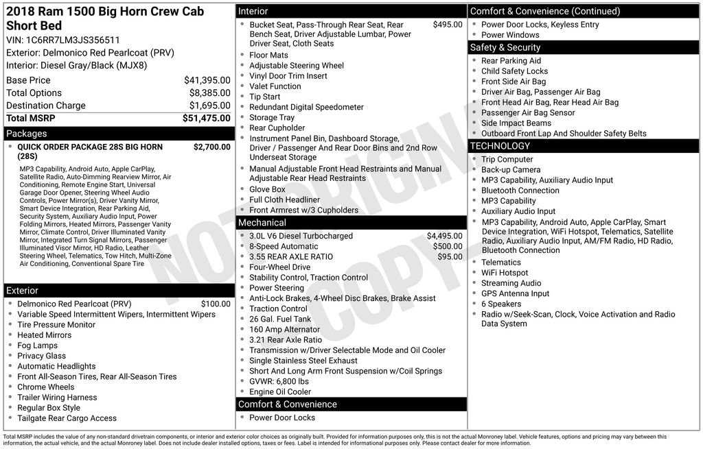 Used 2018 RAM 1500 Big Horn AWD/4WD image 23