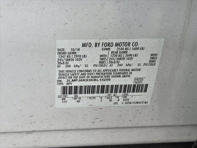 Used 2019 Lincoln Nautilus Select w/ Cargo Utility Package FWD image 17