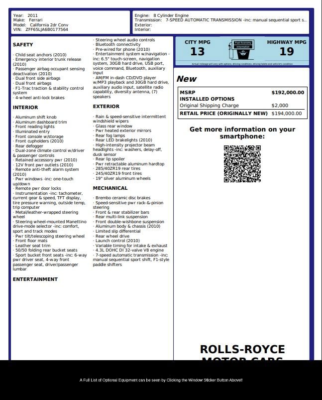Used 2011 Ferrari California video 2