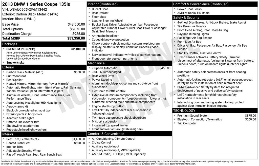 Used 2013 BMW 135is Coupe RWD image 3