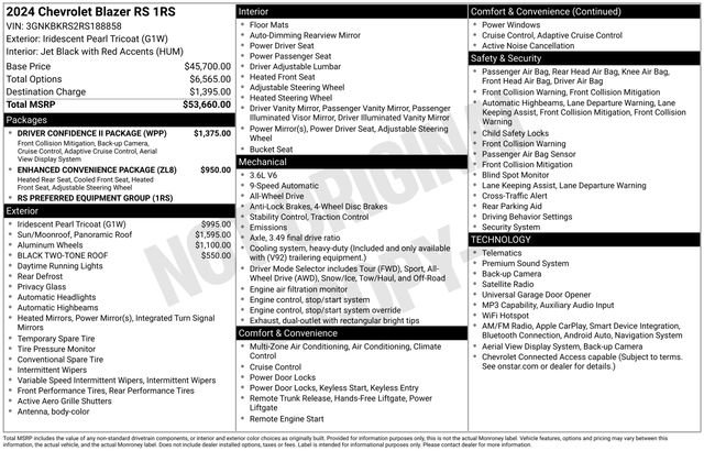 Used 2024 Chevrolet Blazer RS w/ Driver Confidence II Package AWD/4WD video 2
