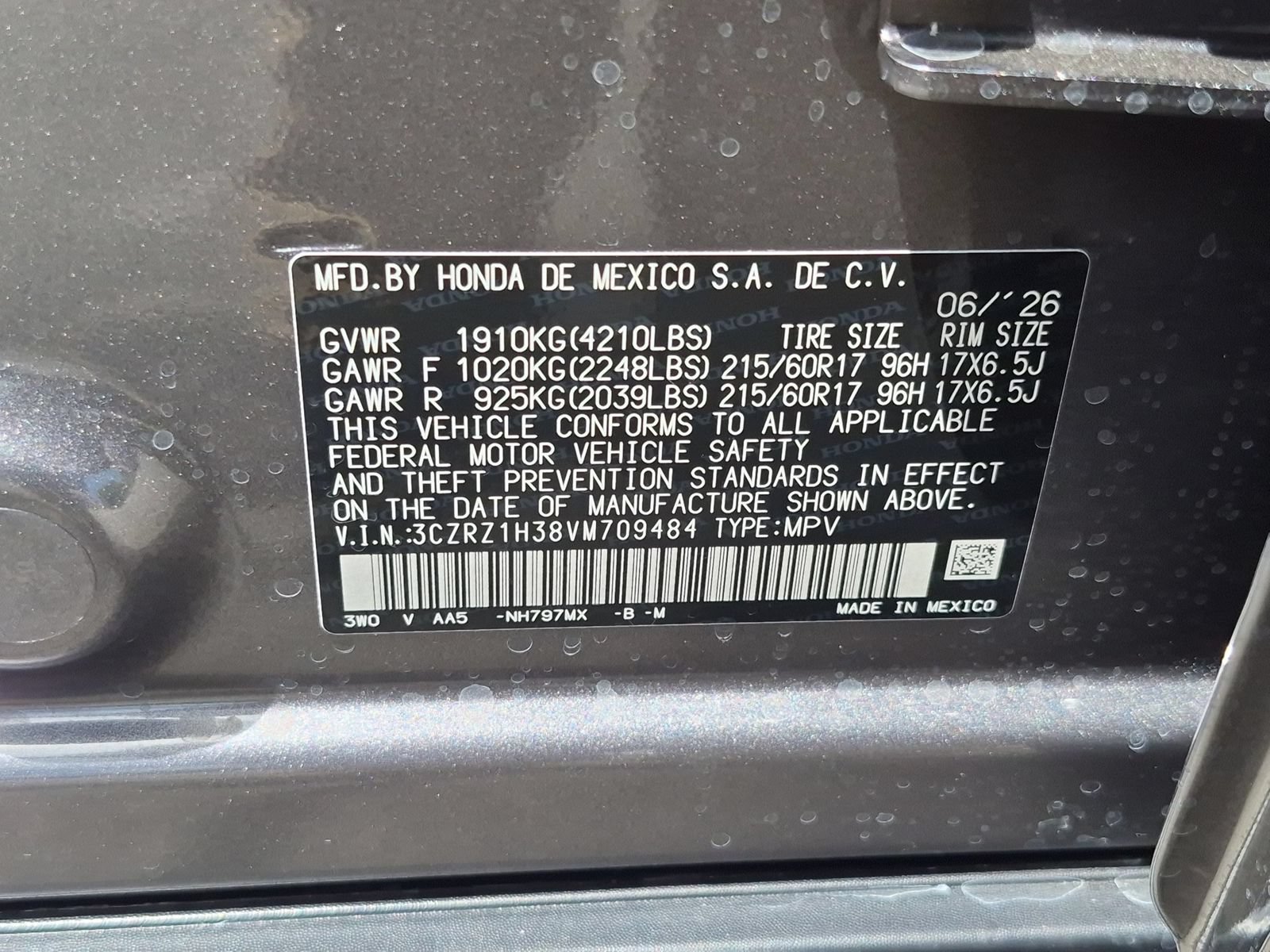 New 2027 Honda HR-V LX image 16
