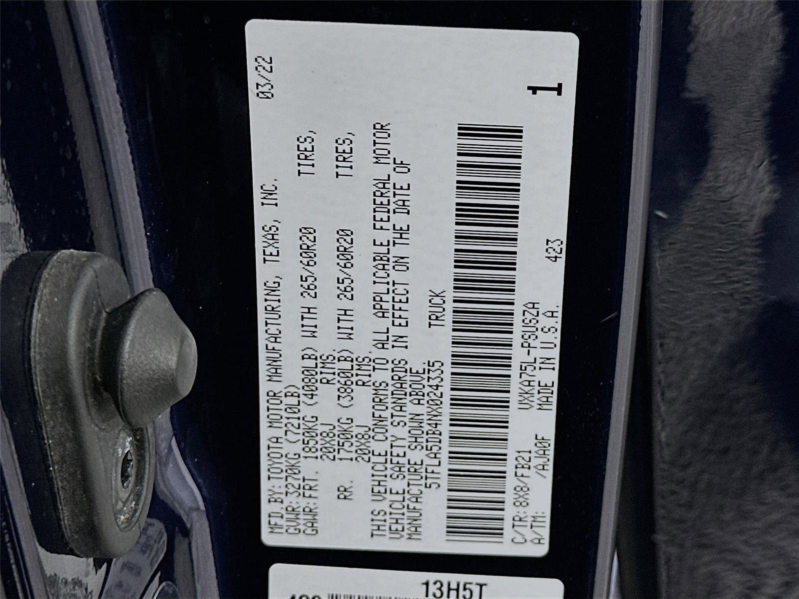 Used 2022 Toyota Tundra SR5 w/ TRD Sport Package image 21