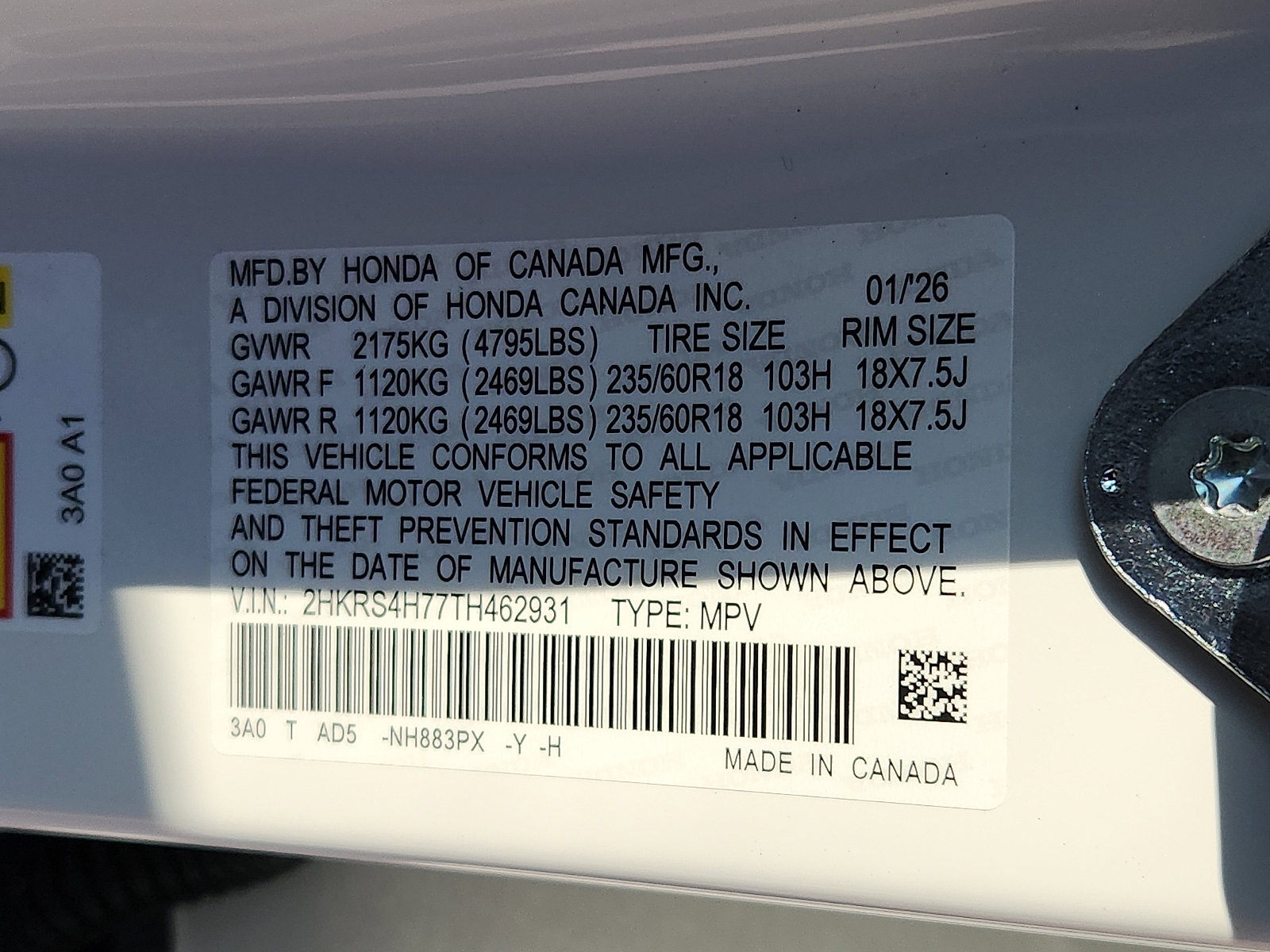 New 2026 Honda CR-V EX-L image 17