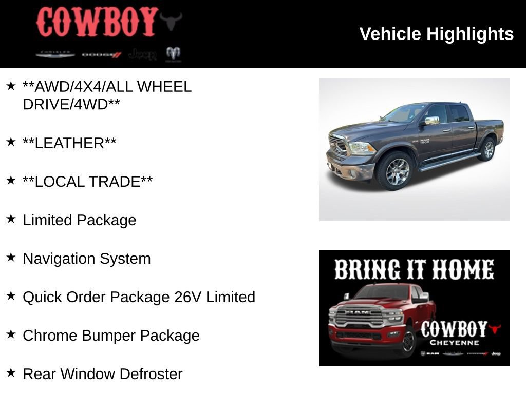 Used 2017 RAM 1500 Limited AWD/4WD image 2
